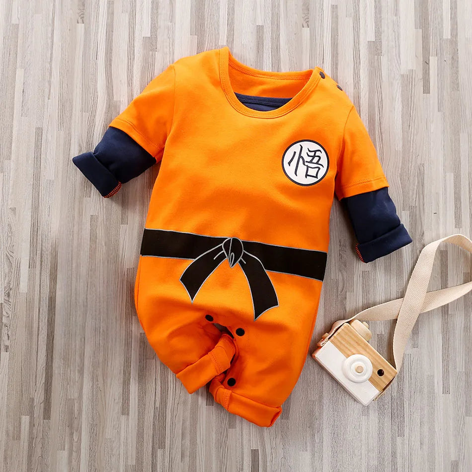 Boy Clothes Baby Cosplay Carnival Costume Toddler Party Gift Infant Cotton Cartoon Outfit 0-18 Month Newborn Print Anime Clothes